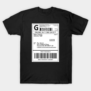 Shipping Label ( Gaming ) T-Shirt